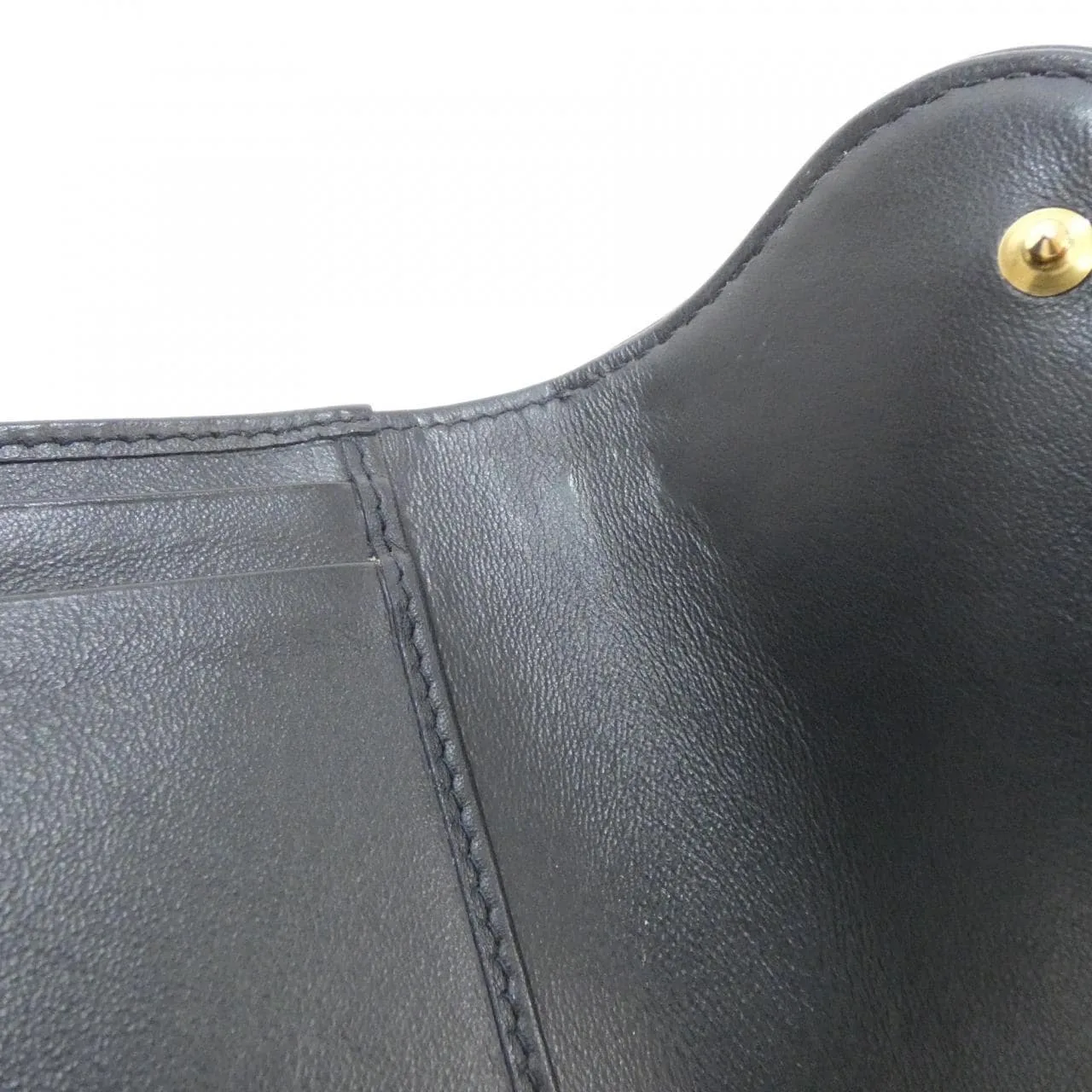 DIOR Saddle S5652CTZQ Wallet Canvas 黑色 帆布 中古品A - 縮圖 6