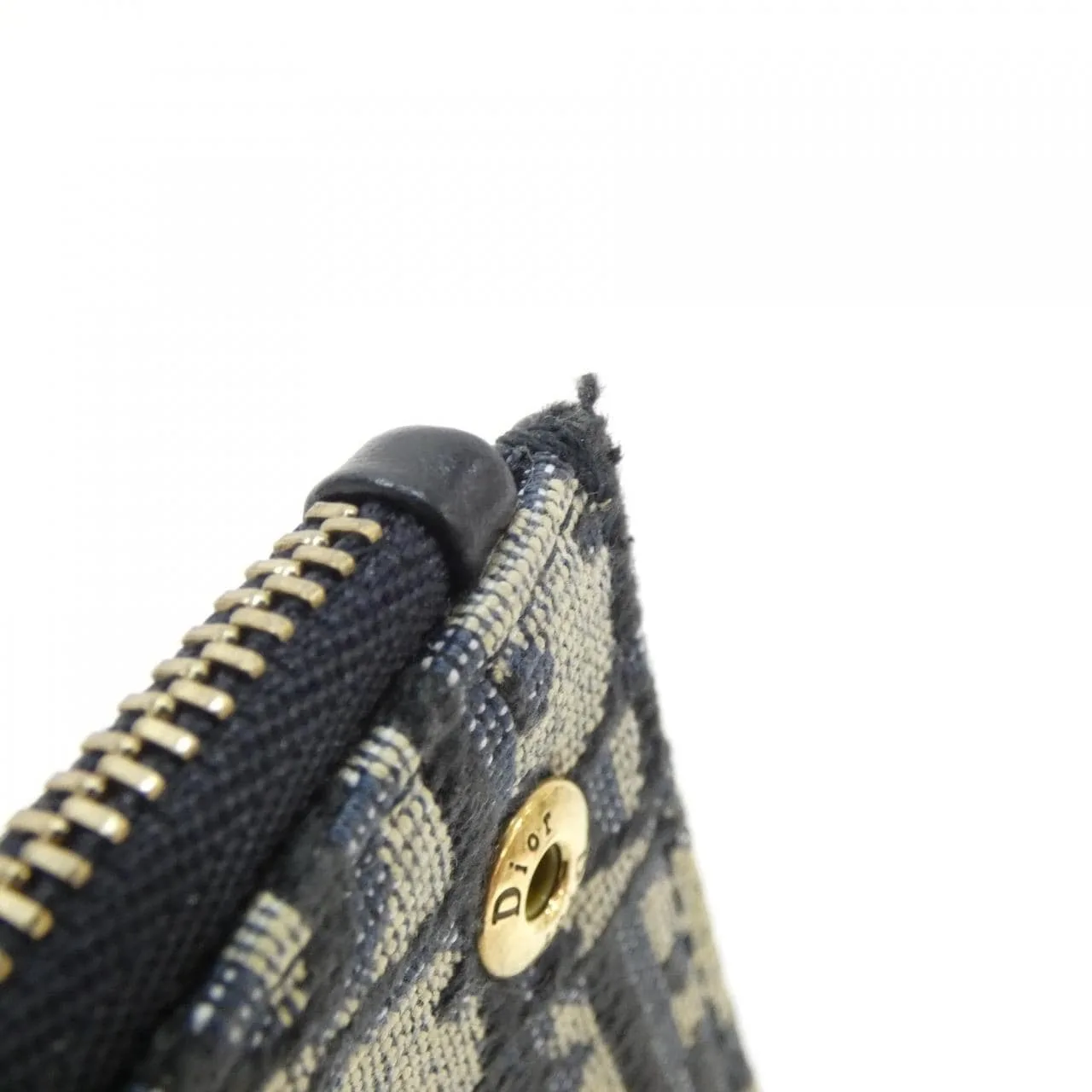 DIOR Saddle S5652CTZQ Wallet Canvas 黑色 帆布 中古品A - 縮圖 7