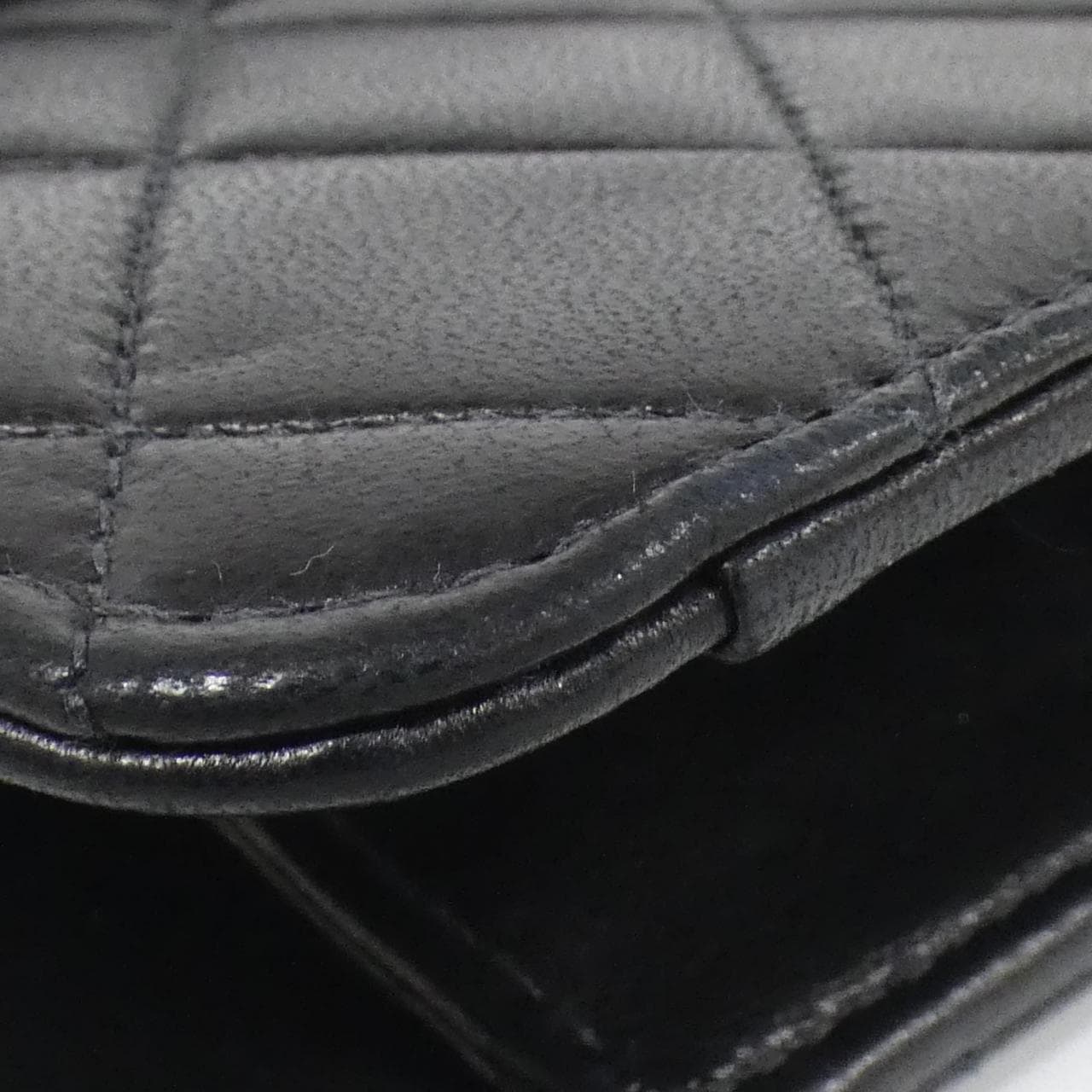 CHANEL Shoulder Lambskin Black Lambskin - Thumbnail 3