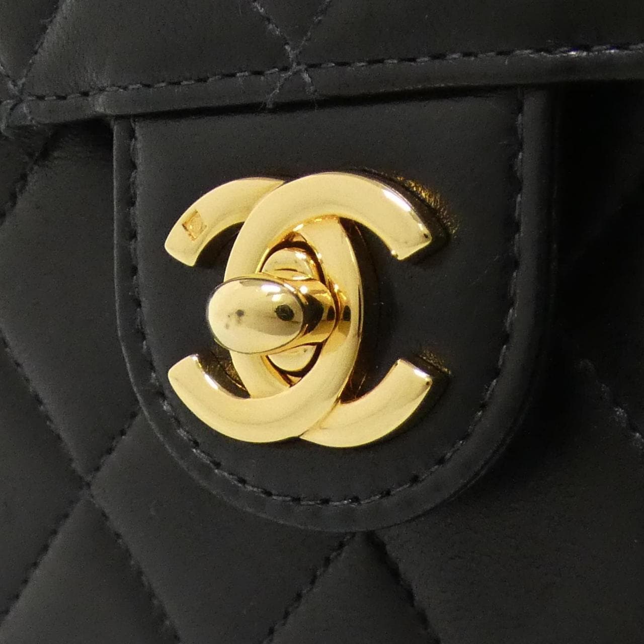CHANEL Shoulder Lambskin Black Lambskin - Thumbnail 4