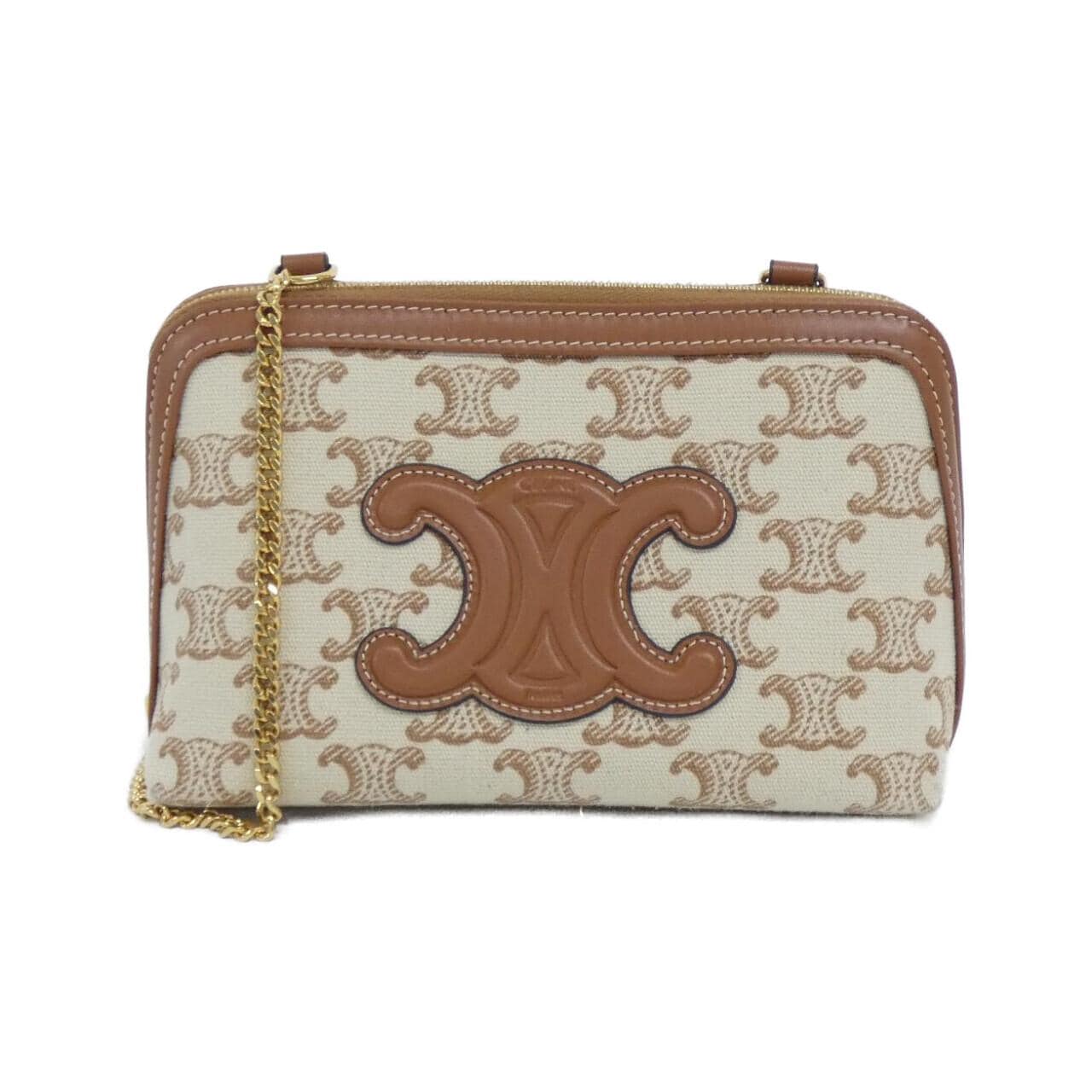 CELINE 10E382FCU Shoulder Bag Canvas