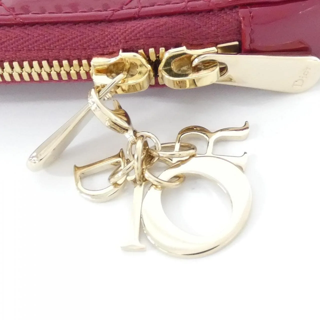 DIOR Lady Dior S0872OVRB Wallet Patent Leather Black Patent Leather Rank A - Thumbnail 5