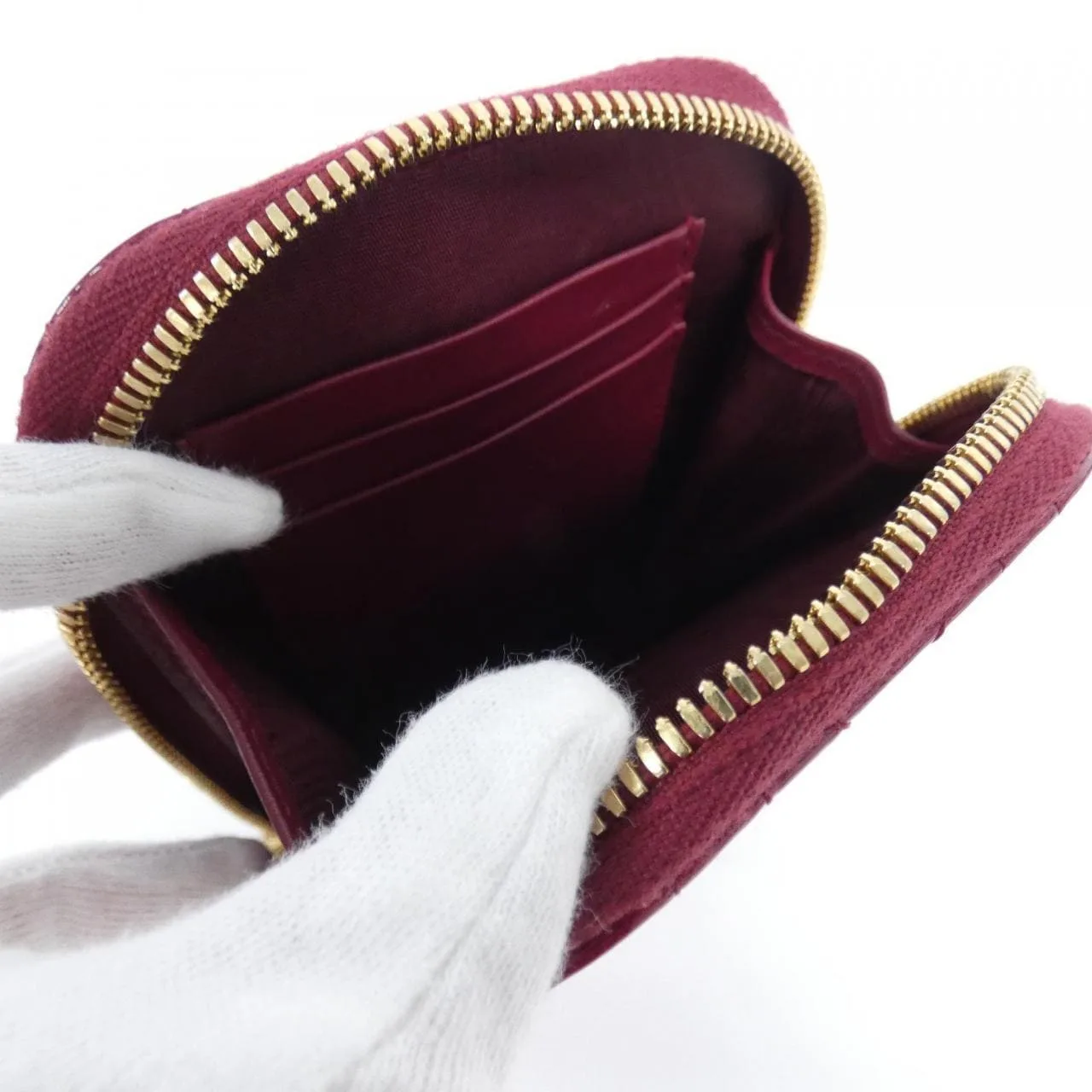 DIOR Lady Dior S0872OVRB Wallet Patent Leather Black Patent Leather Rank A - Thumbnail 7