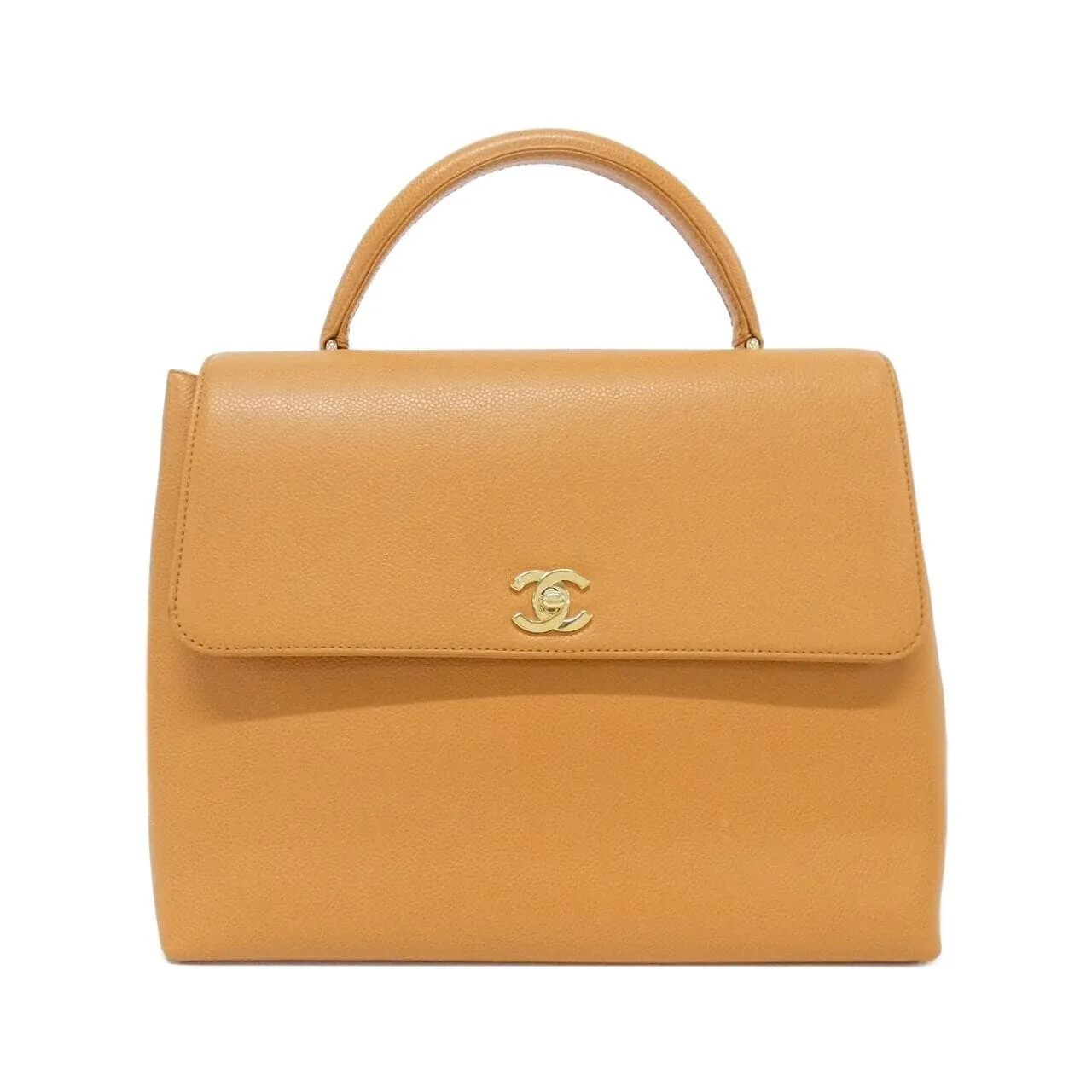 CHANEL Matelasse 12397 Handbag Grained Calfskin Brown