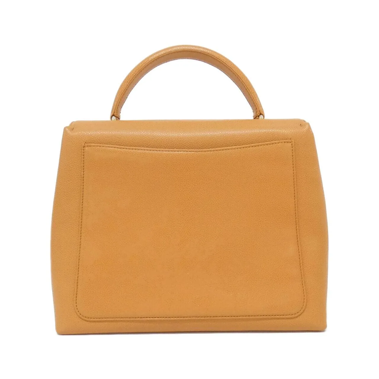 CHANEL Matelasse 12397 Handbag Grained Calfskin 棕色 荔枝紋牛皮 中古品A - 縮圖 2