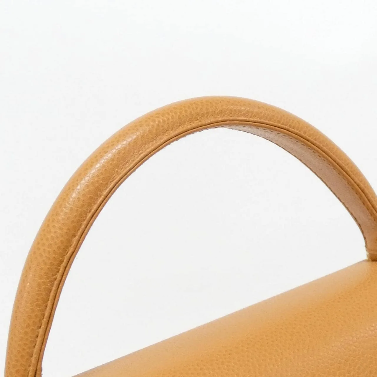 CHANEL Matelasse 12397 Handbag Grained Calfskin 棕色 荔枝紋牛皮 中古品A - 縮圖 7