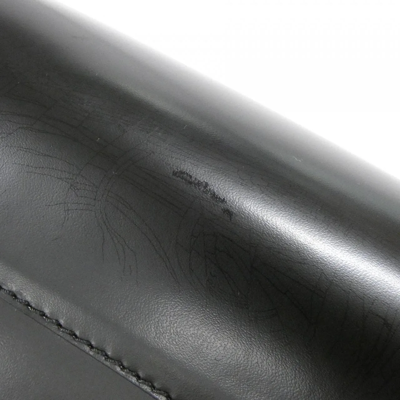 DIOR Handbag Leather 黑色 皮革 中古品A - 縮圖 4