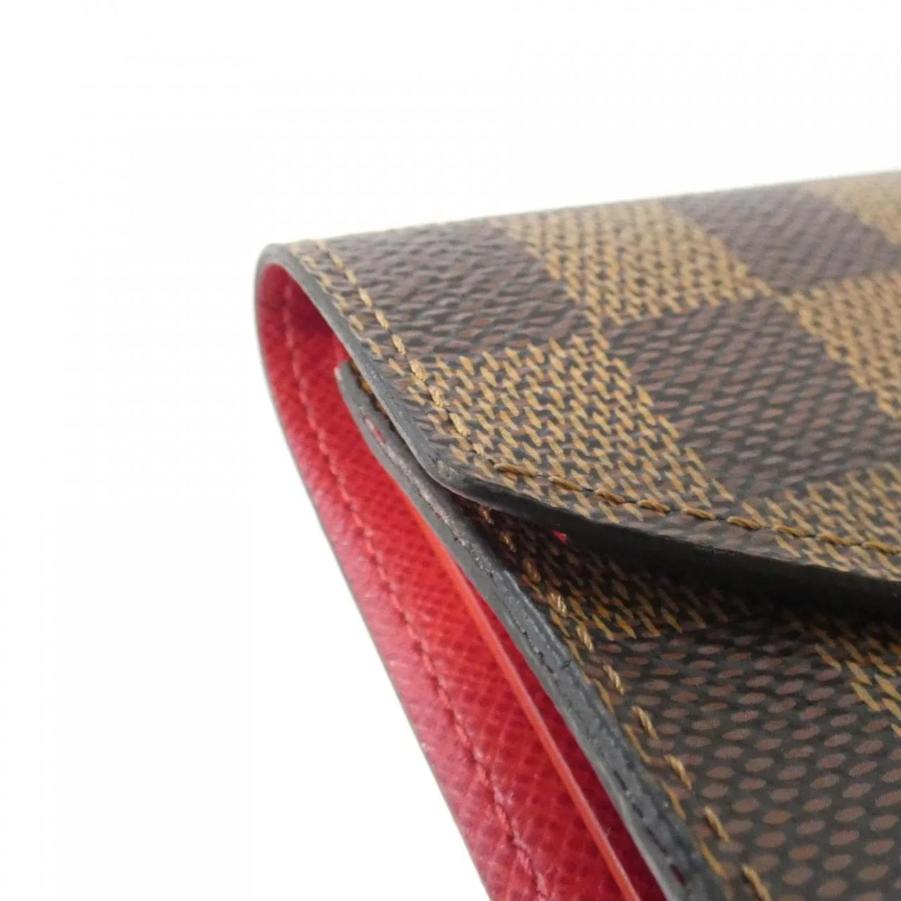 LOUIS VUITTON N41659 Wallet Damier Rouge Damier Rank A - Thumbnail 3