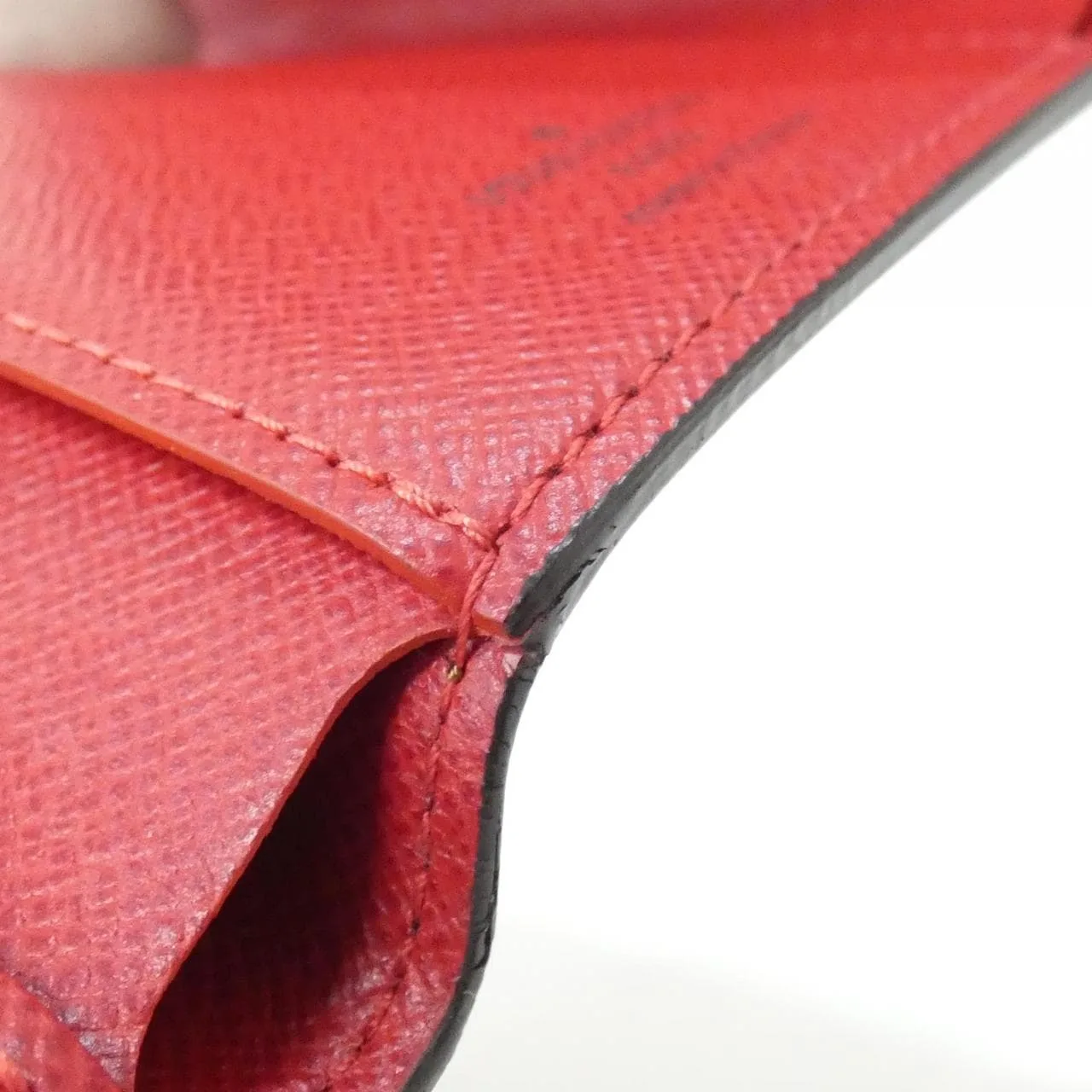 LOUIS VUITTON N41659 Wallet Damier Rouge Damier Rank A - Thumbnail 6