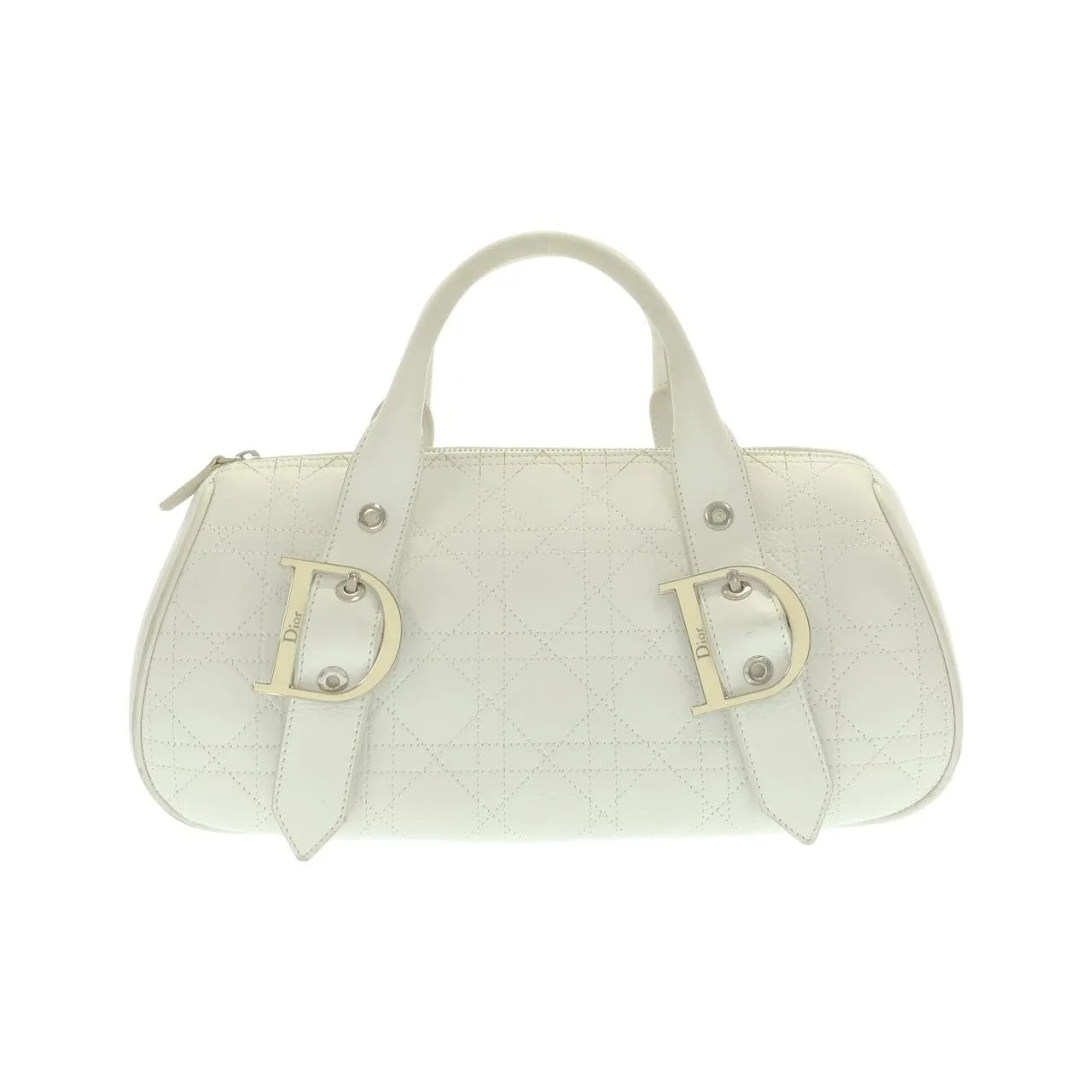 DIOR Handbag Leather White