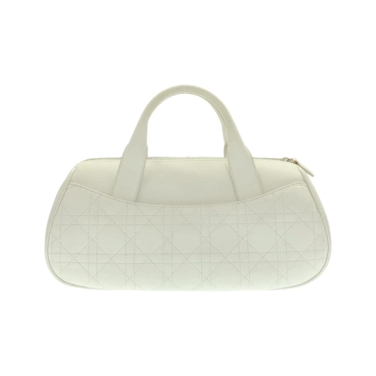 DIOR Handbag Leather 白色 皮革 中古品B - 縮圖 2