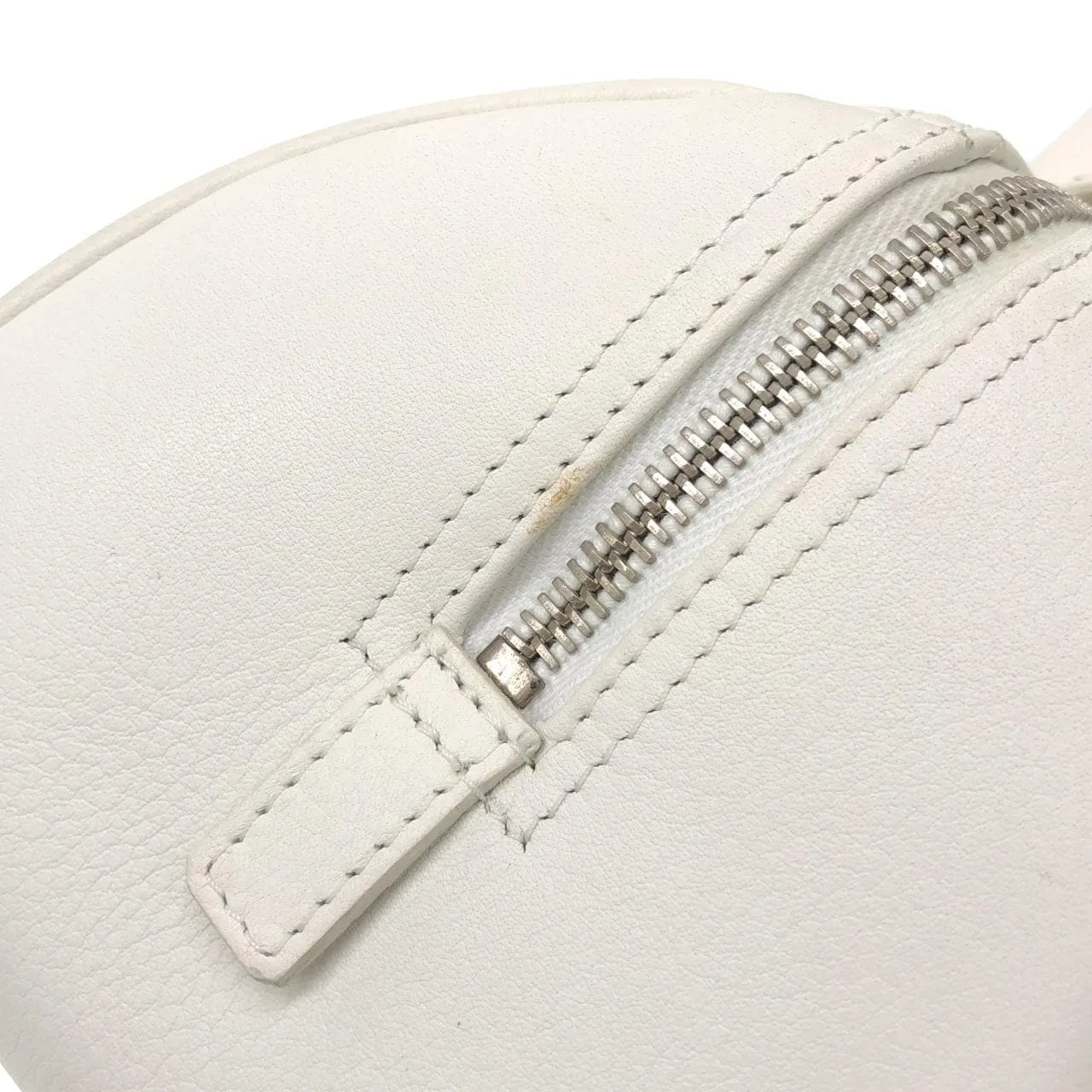 DIOR Handbag Leather 白色 皮革 中古品B - 縮圖 6