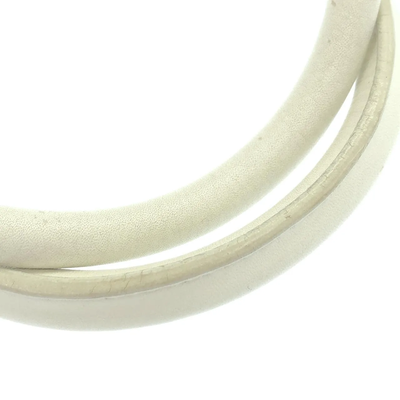 DIOR Handbag Leather 白色 皮革 中古品B - 縮圖 8