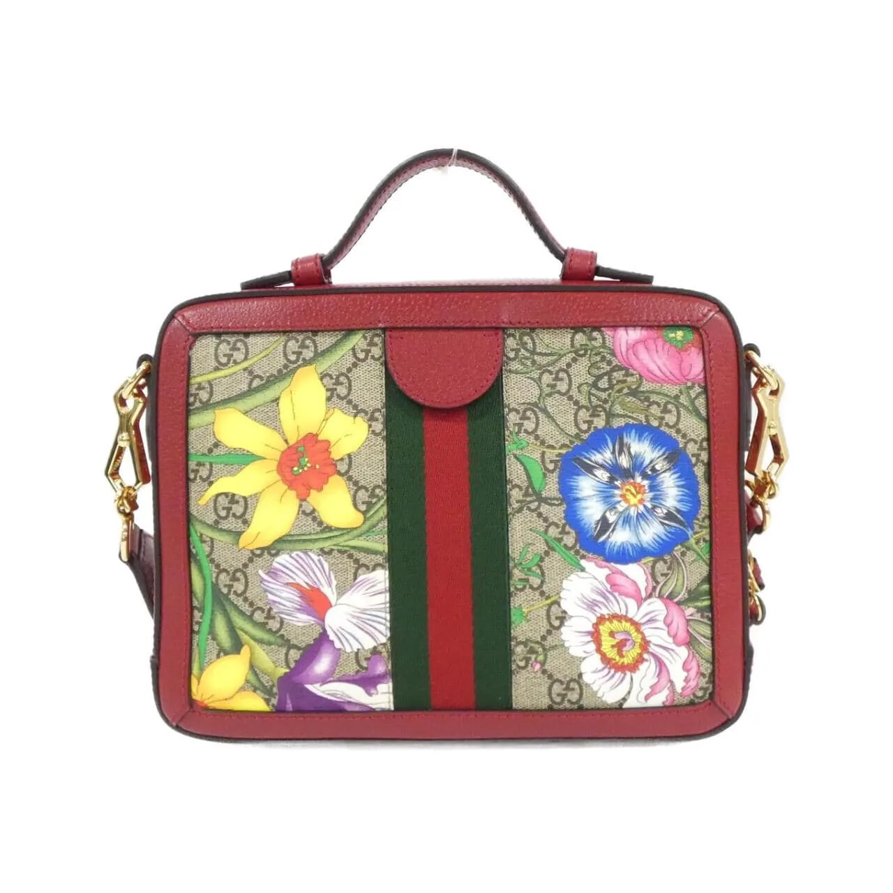 GUCCI 550622 HV8AC Handbag Canvas 黑色 帆布 中古品A - 縮圖 2