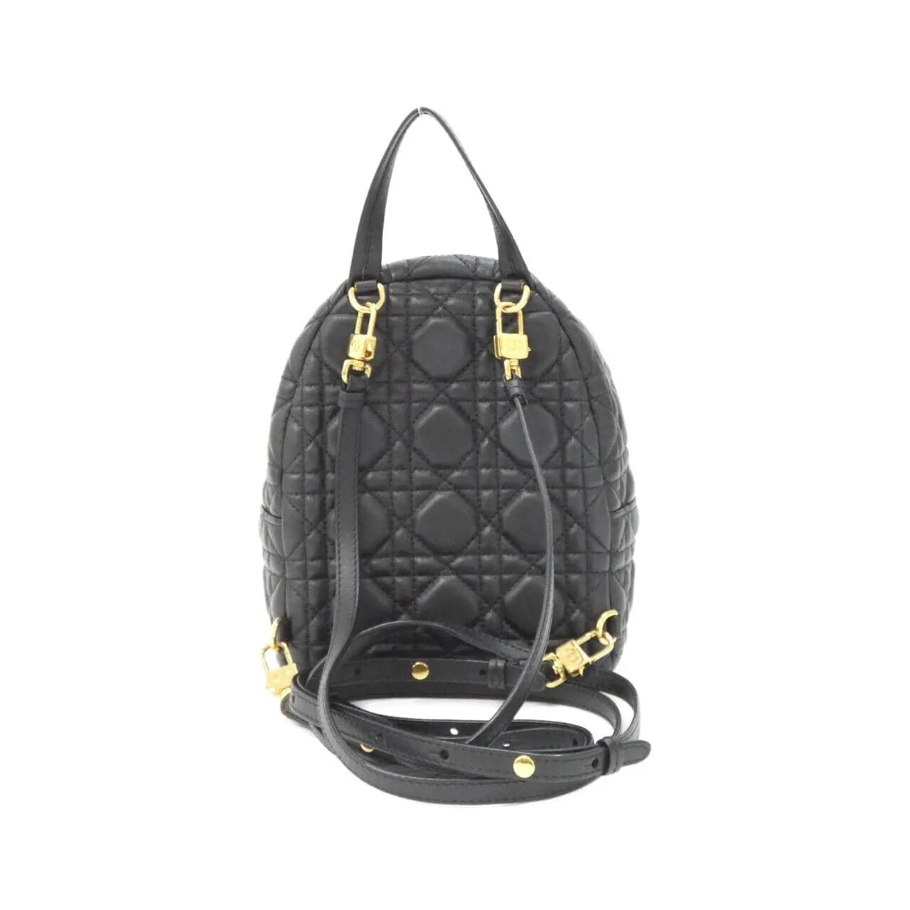 DIOR 30 Montaigne M9222UNGF Backpack Lambskin 黑色 羊皮 中古品A - 縮圖 2