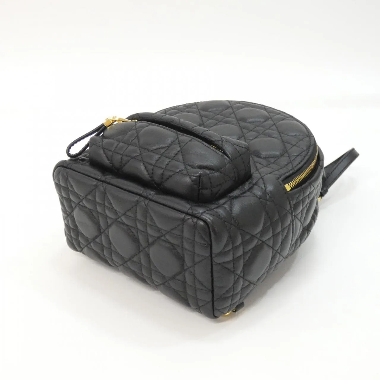 DIOR 30 Montaigne M9222UNGF Backpack Lambskin 黑色 羊皮 中古品A - 縮圖 3