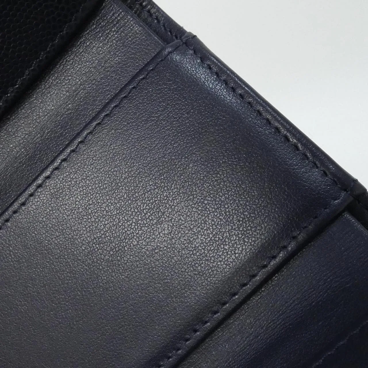 CHANEL Chanel 19 AP3725 Wallet Grained Calfskin 深藍色 荔枝紋牛皮 中古品A - 縮圖 5