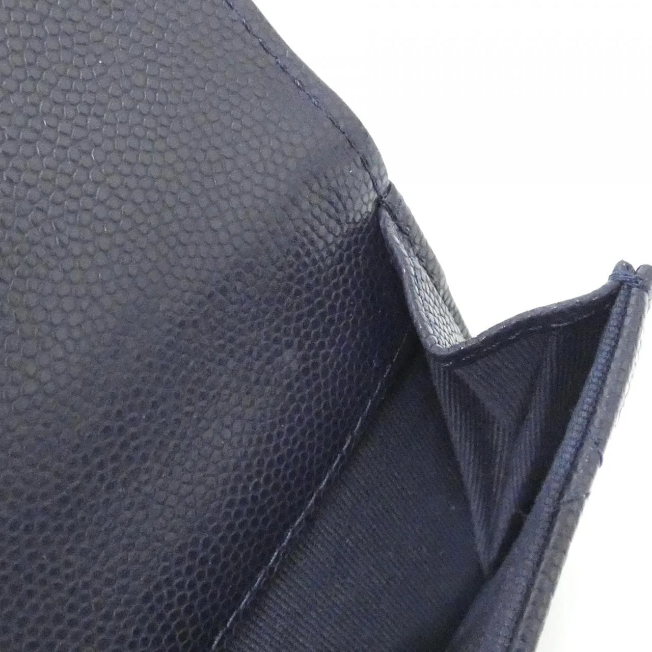 CHANEL Chanel 19 AP3725 Wallet Grained Calfskin 深藍色 荔枝紋牛皮 中古品A - 縮圖 8