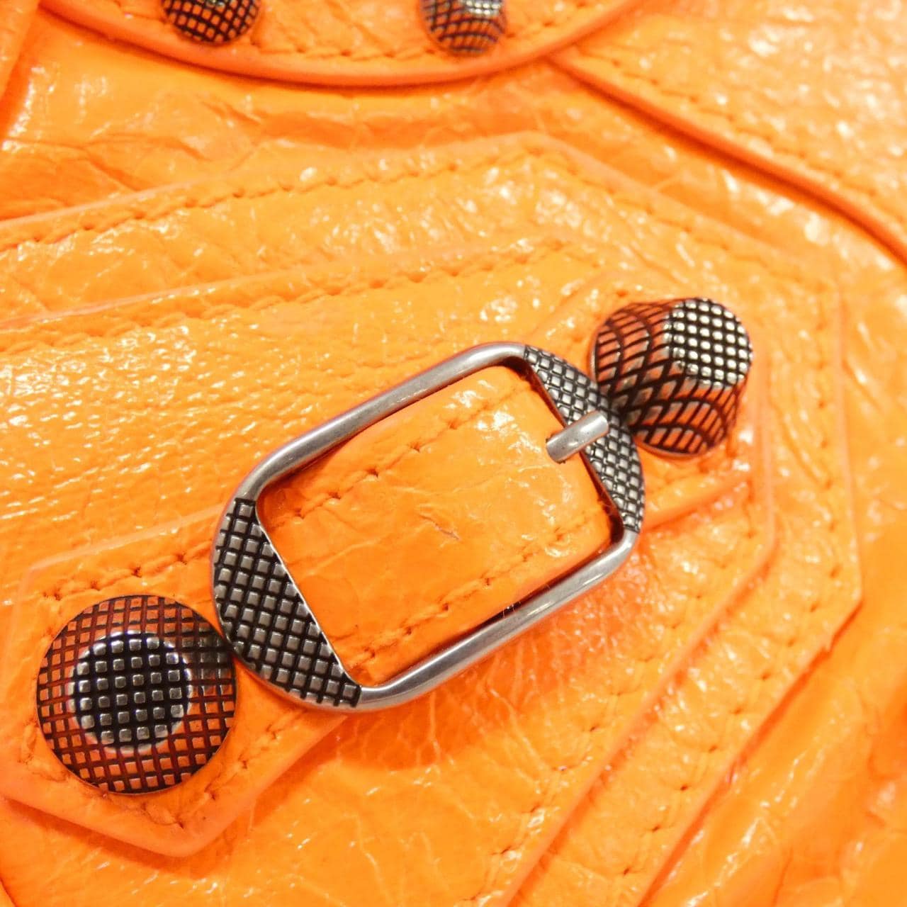 BALENCIAGA Le Cagole 671309 1VGUY Shoulder Bag Lambskin Black Lambskin Rank A - Thumbnail 6