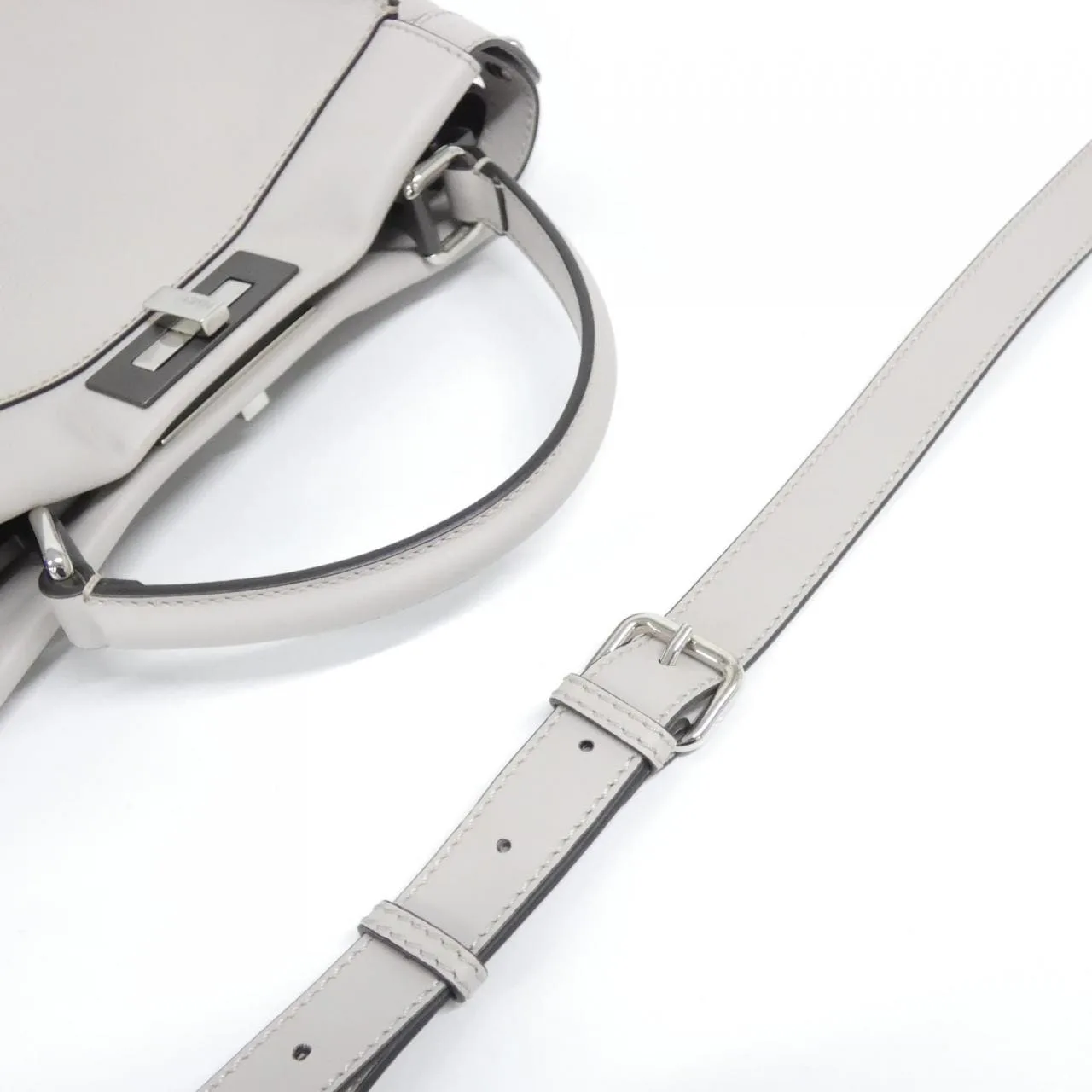 FENDI Peekaboo 8BN290 3ZN Handbag Black Rank A - Thumbnail 5