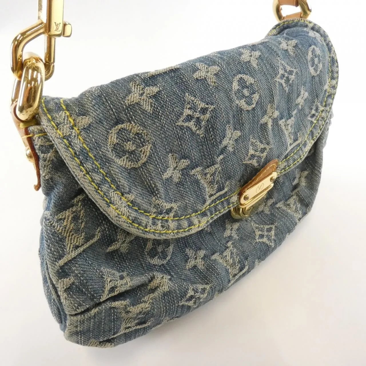 LOUIS VUITTON M95050 Shoulder Monogram 藍色 Monogram 中古品B - 縮圖 4