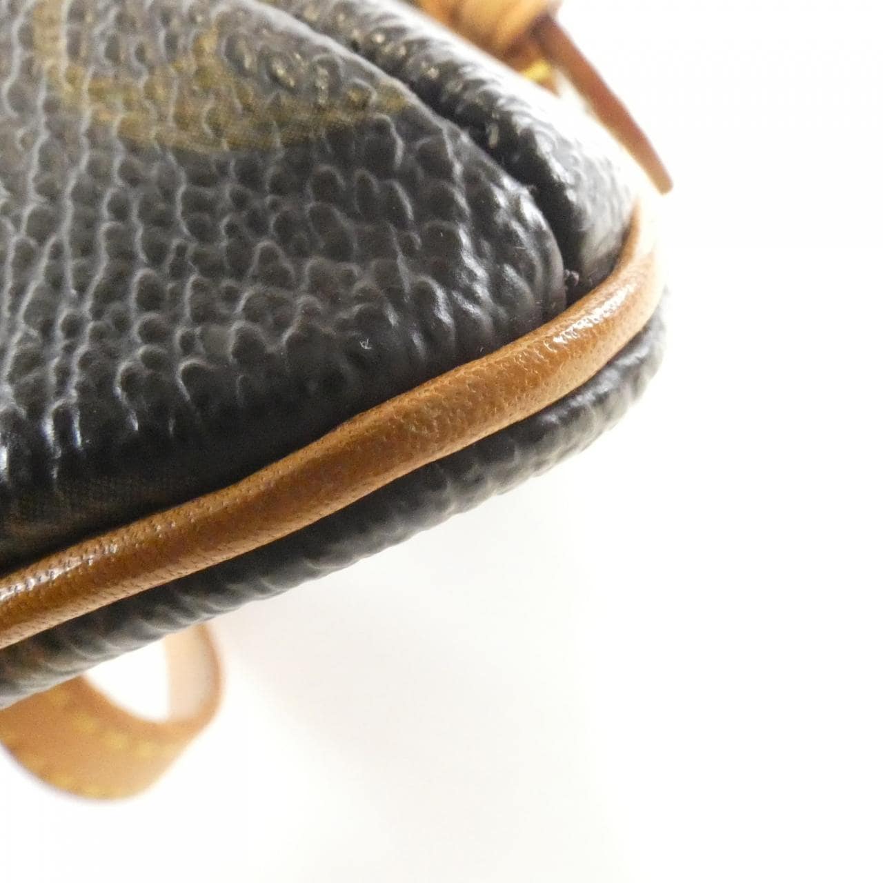 LOUIS VUITTON Pochette M51159 Belt Monogram 黑色 Monogram 中古品B - 縮圖 3