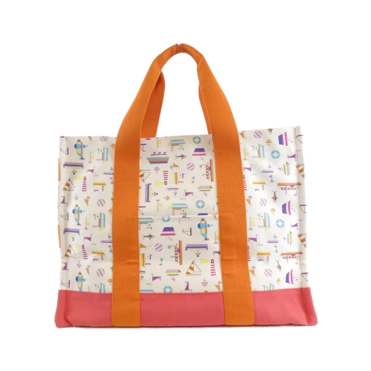 HERMES 103214M Handbag Canvas Black