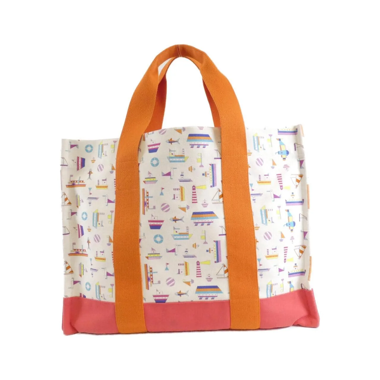 HERMES 103214M Handbag Canvas 黑色 帆布 中古品B - 縮圖 2