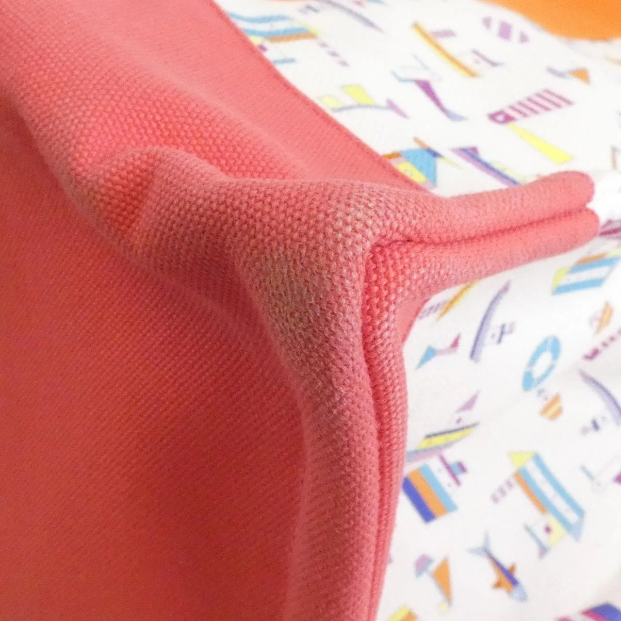 HERMES 103214M Handbag Canvas 黑色 帆布 中古品B - 縮圖 3