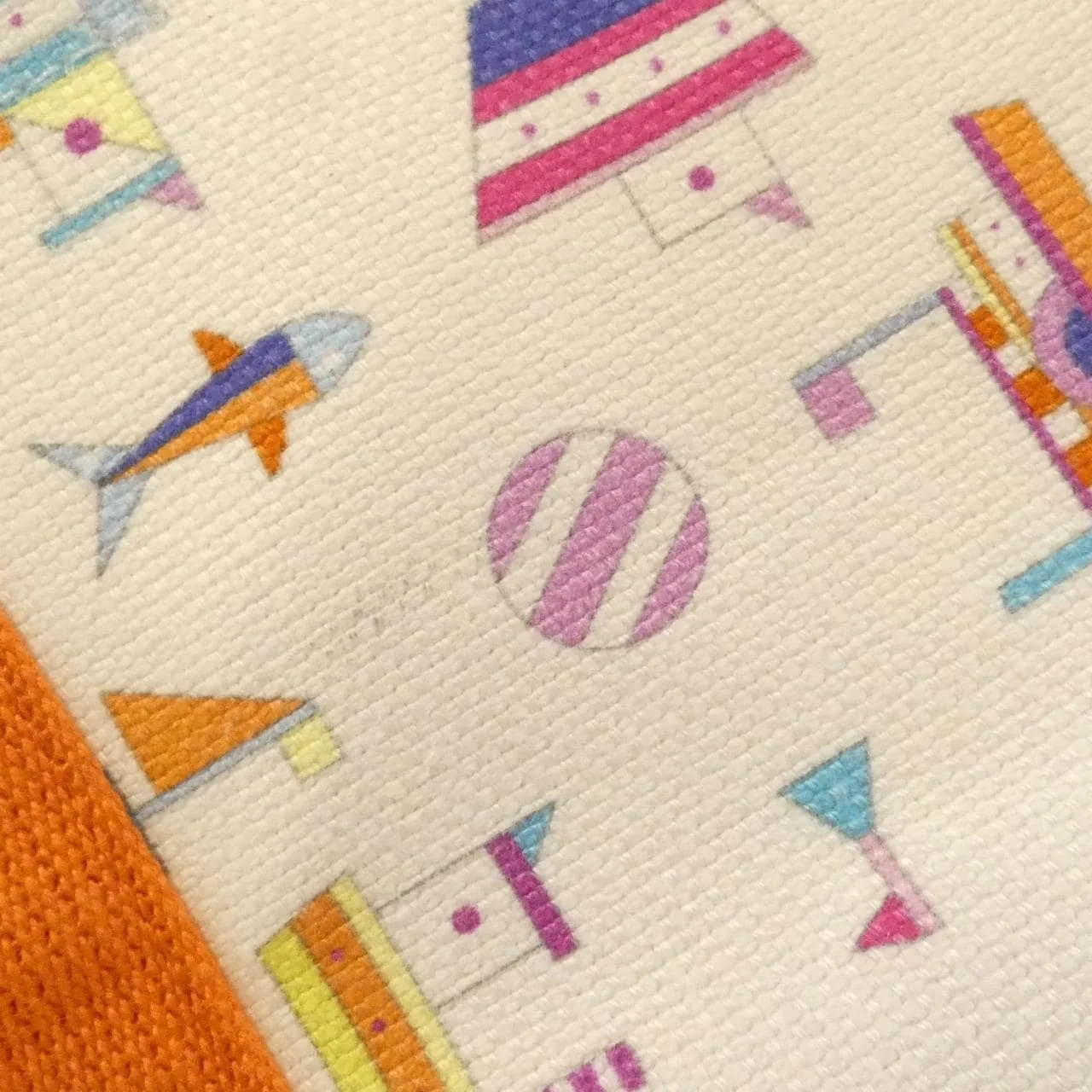 HERMES 103214M Handbag Canvas 黑色 帆布 中古品B - 縮圖 5