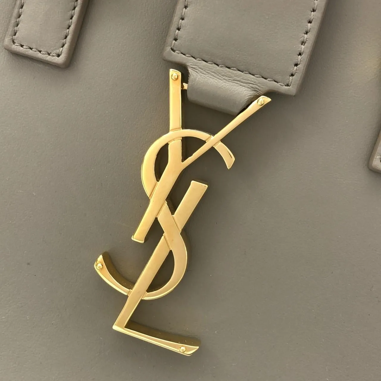 SAINT LAURENT Cabas 472466 DV70O Handbag Monogram 黑色 Monogram 中古品A - 縮圖 6