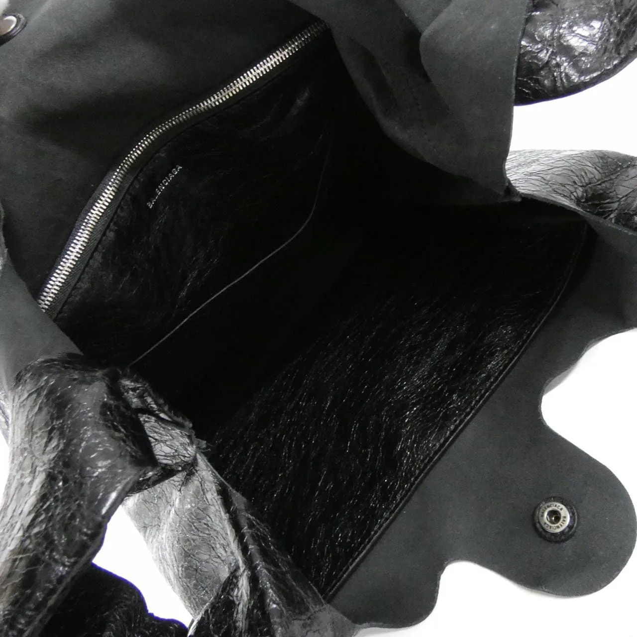 BALENCIAGA Le Cagole 780976 210KR 手提包 羊皮 黑色 羊皮 中古品A - 縮圖 5