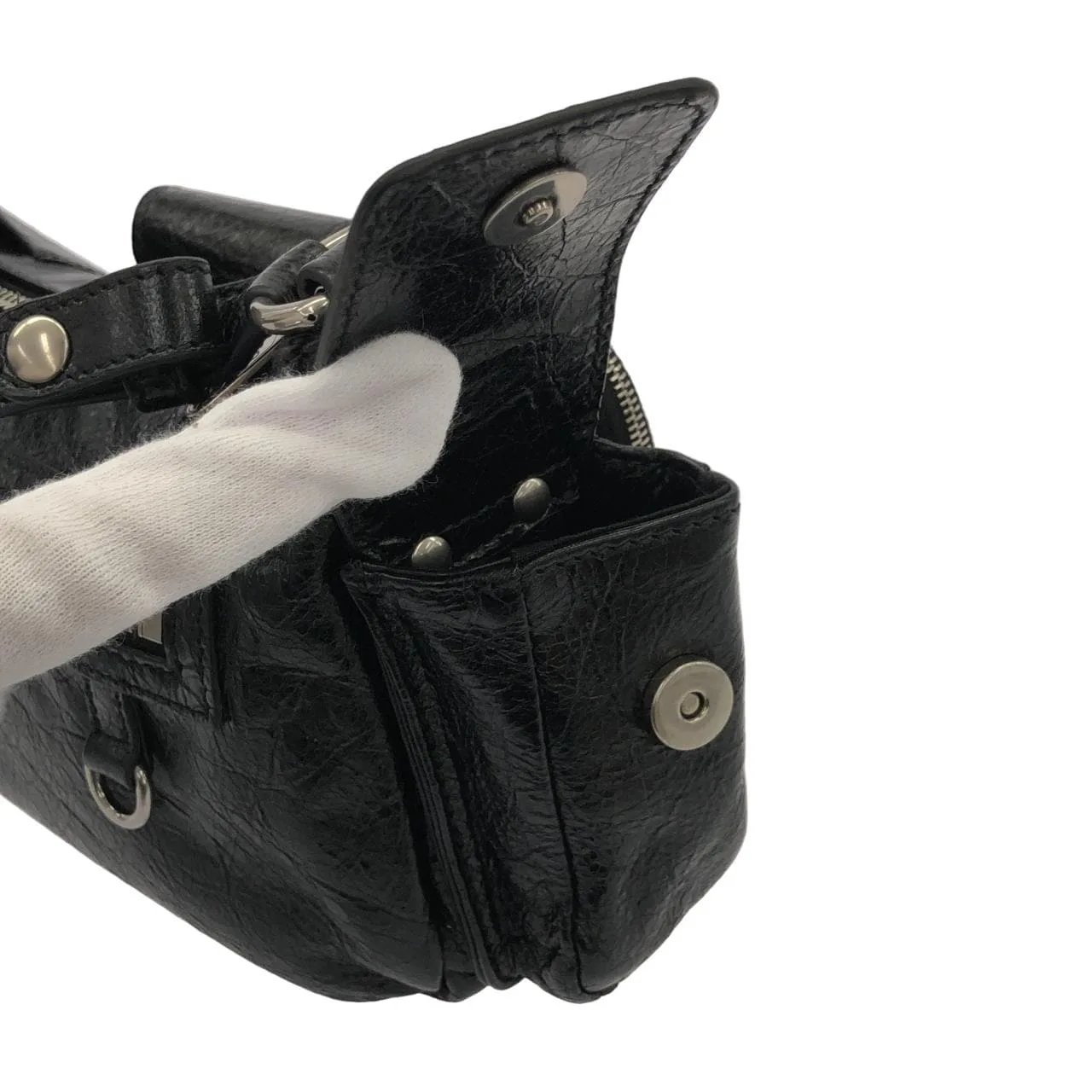 BALENCIAGA 802227 210C8 Shoulder Lambskin