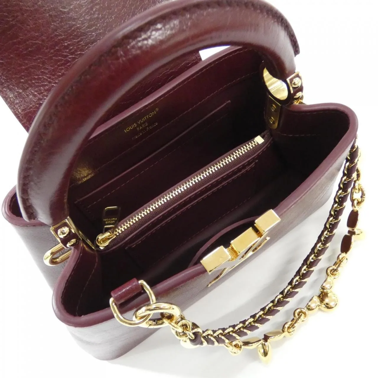 LOUIS VUITTON Capucines M25473 Handbag 紅色 中古品A - 縮圖 7