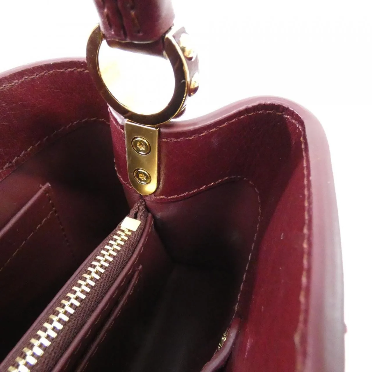 LOUIS VUITTON Capucines M25473 Handbag 紅色 中古品A - 縮圖 8