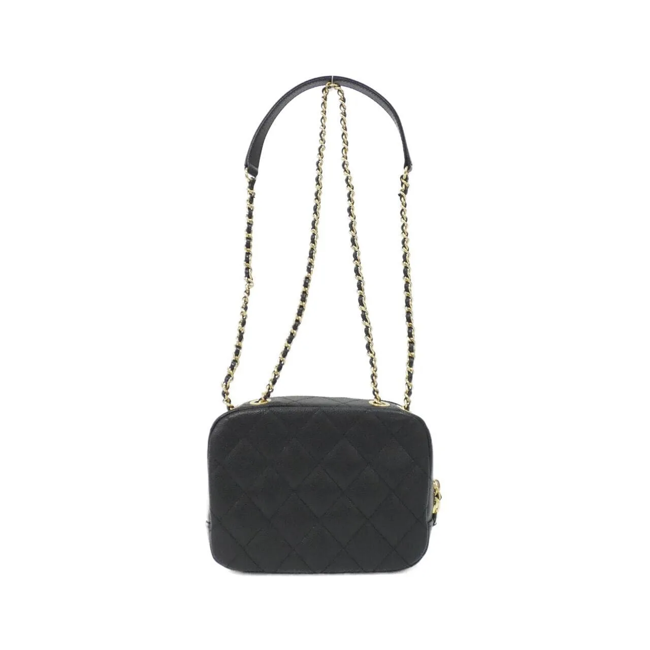 CHANEL Shoulder Grained Calfskin 黑色 荔枝紋牛皮 中古品A - 縮圖 2