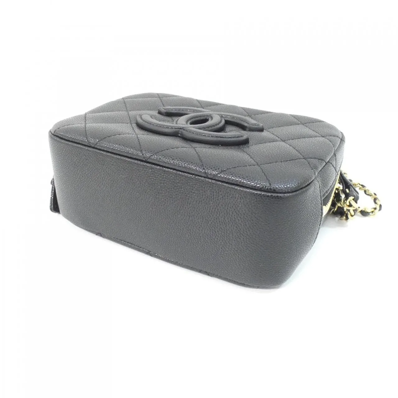 CHANEL Shoulder Grained Calfskin 黑色 荔枝紋牛皮 中古品A - 縮圖 3