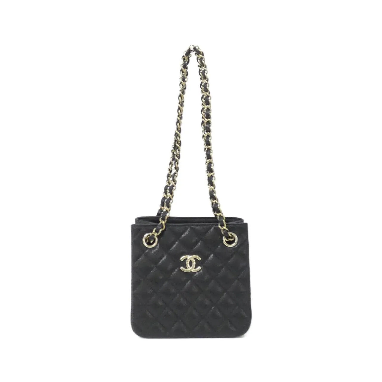 CHANEL Chanel 22 AS3176 Shoulder Grained Calfskin Black