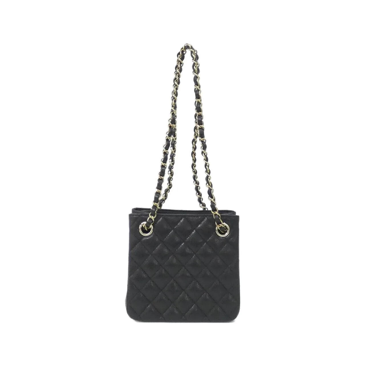 CHANEL Chanel 22 AS3176 Shoulder Grained Calfskin 黑色 荔枝紋牛皮 中古品A - 縮圖 2