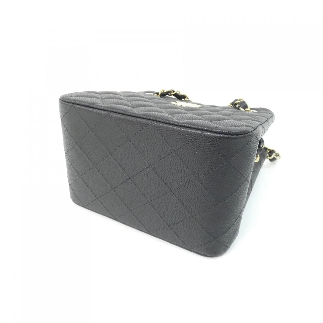 CHANEL Chanel 22 AS3176 Shoulder Grained Calfskin 黑色 荔枝紋牛皮 中古品A - 縮圖 3