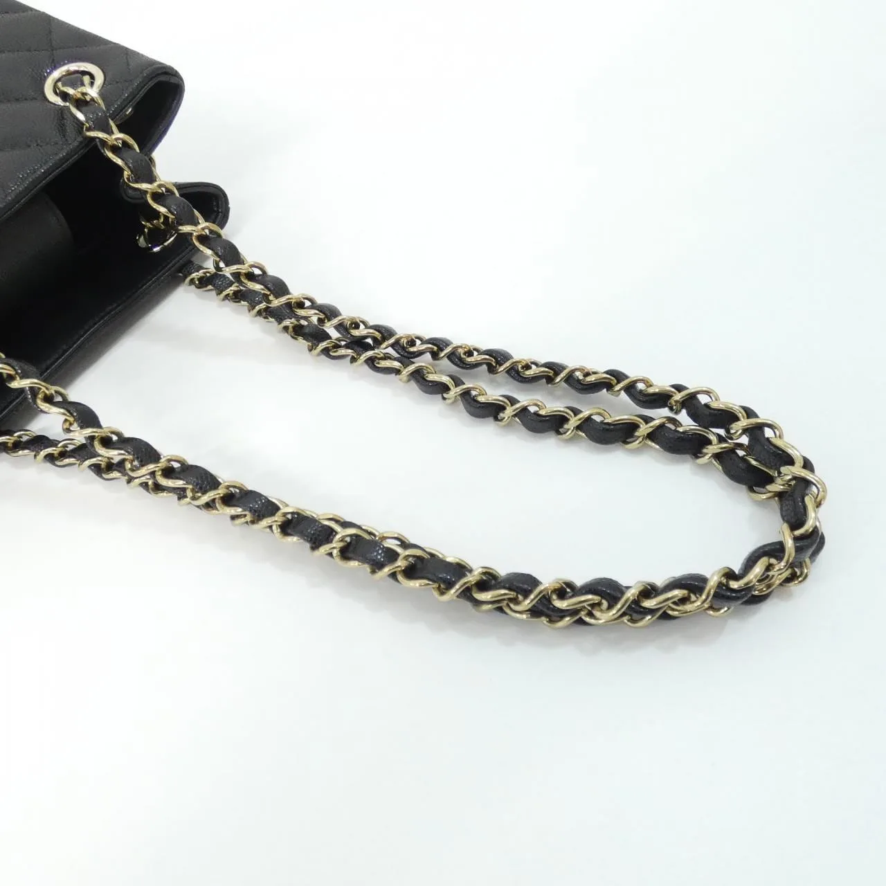 CHANEL Chanel 22 AS3176 Shoulder Grained Calfskin 黑色 荔枝紋牛皮 中古品A - 縮圖 5