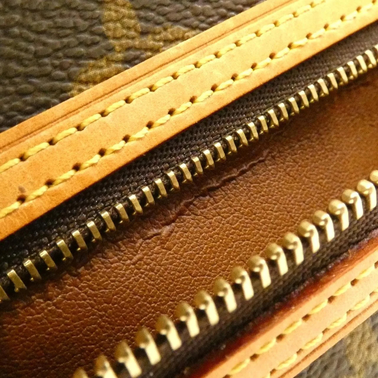 LOUIS VUITTON M51182 Shoulder Monogram 黑色 Monogram 中古品B - 縮圖 4