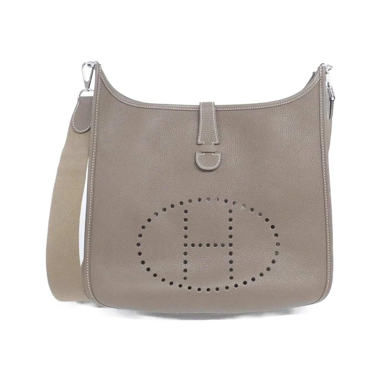 HERMES 056275CK Shoulder Clemence Etoupe