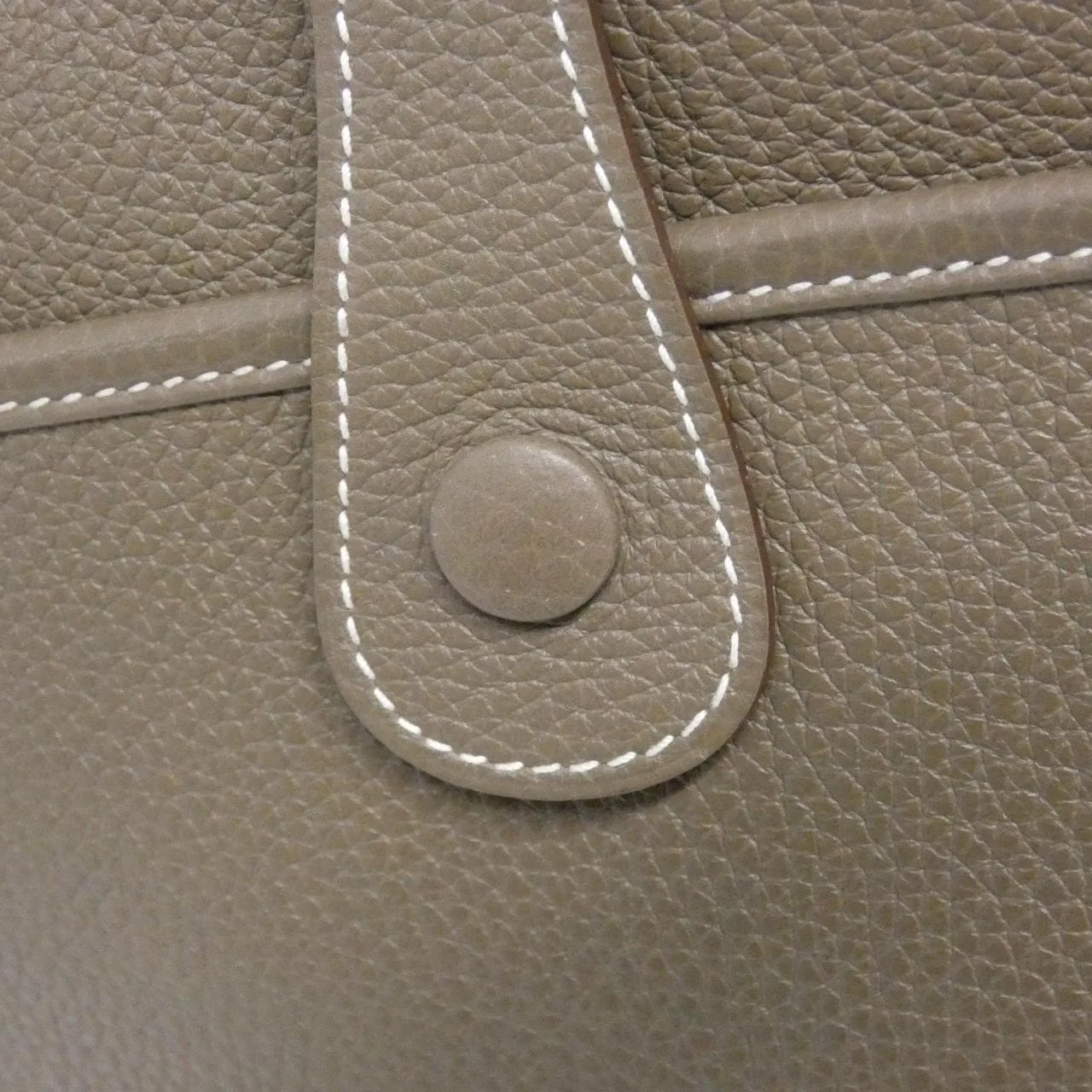 HERMES Evelyne 056275CK Shoulder Clemence Etoupe Clemence 皮 中古品A - 縮圖 4