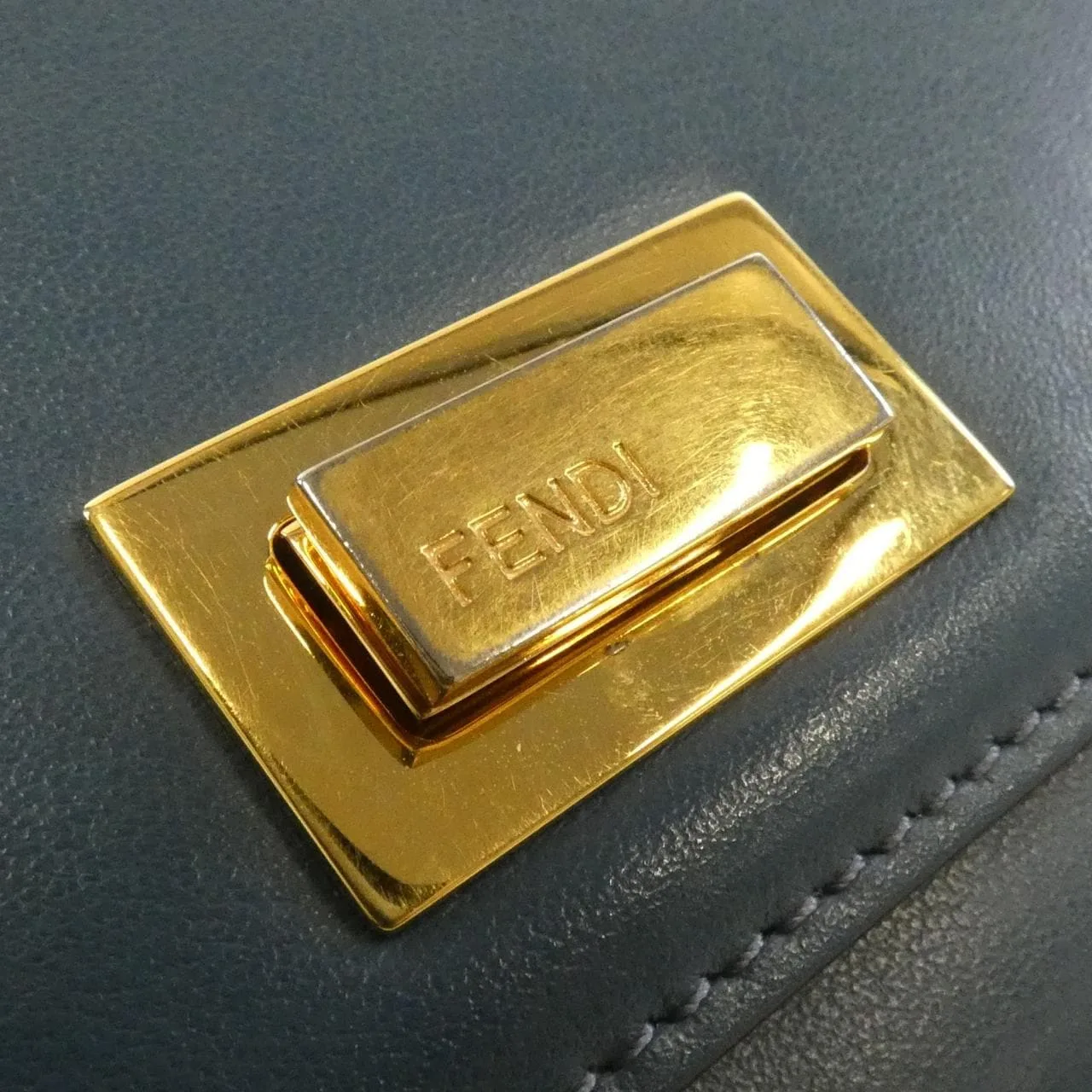 FENDI Peekaboo 8M0377 SFH Wallet Black Rank B - Thumbnail 4