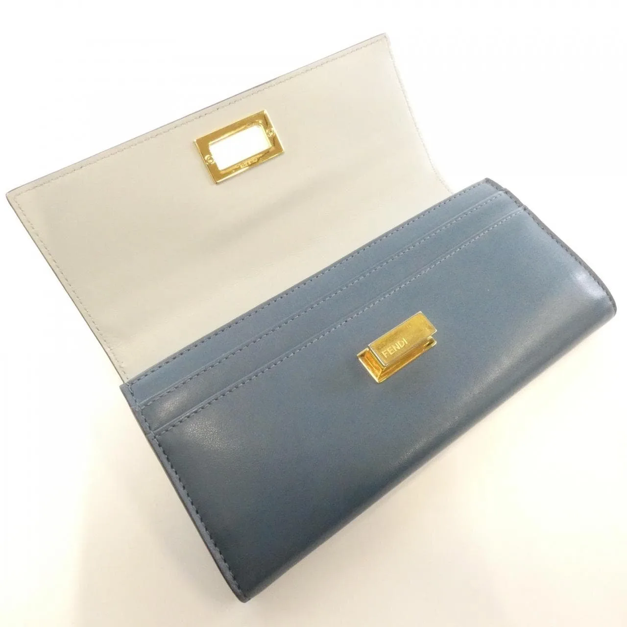 FENDI Peekaboo 8M0377 SFH Wallet Black Rank B - Thumbnail 6