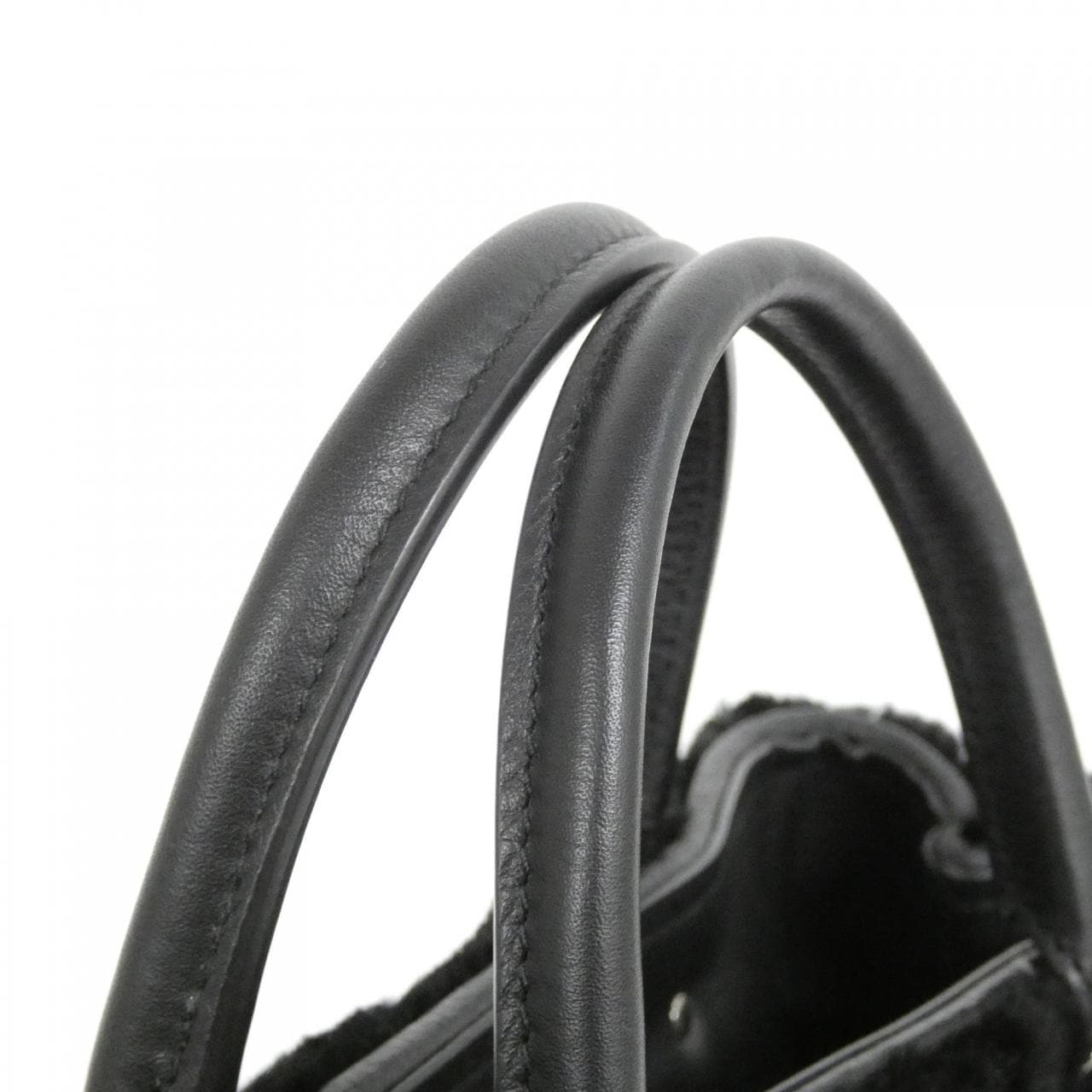 BALENCIAGA 387477 CNTIN Bag Leather 黑色 皮革 中古品A - 縮圖 5