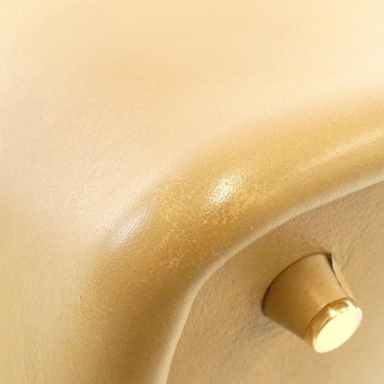 CELINE Shoulder Bag Leather 米色 皮革 中古品B - 縮圖 3