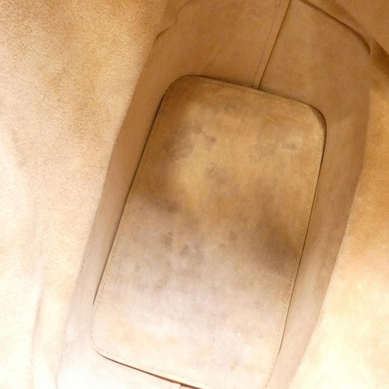 CELINE Shoulder Bag Leather 米色 皮革 中古品B - 縮圖 9