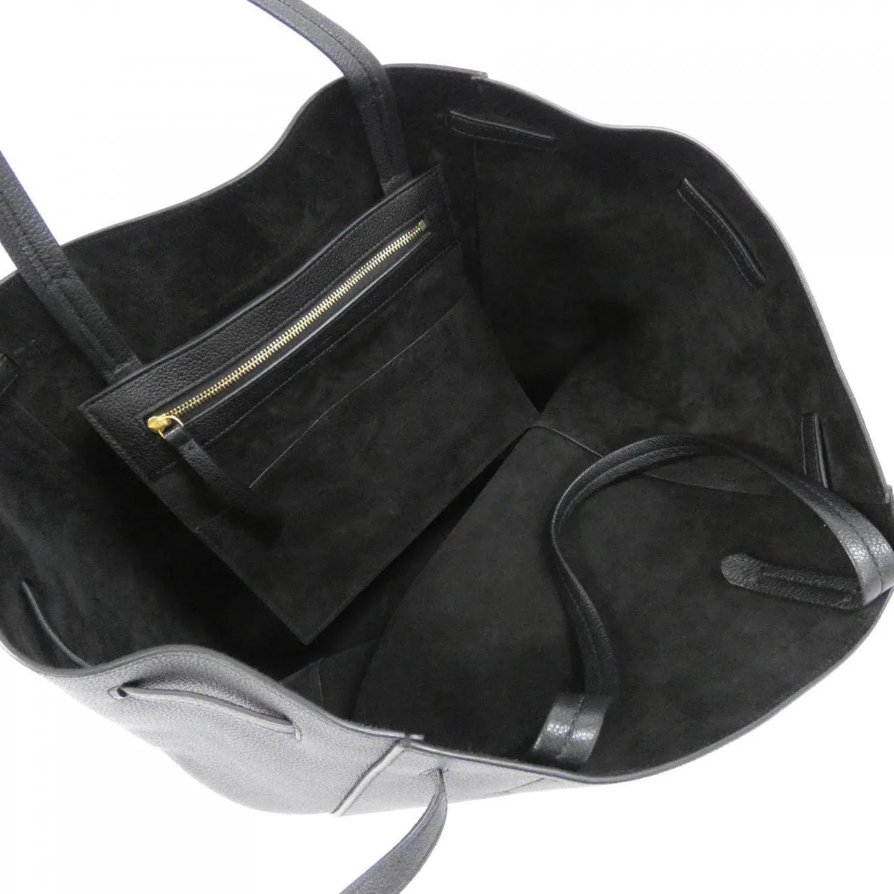 CELINE Cabas 189143TNI Handbag Black Rank A - Thumbnail 6